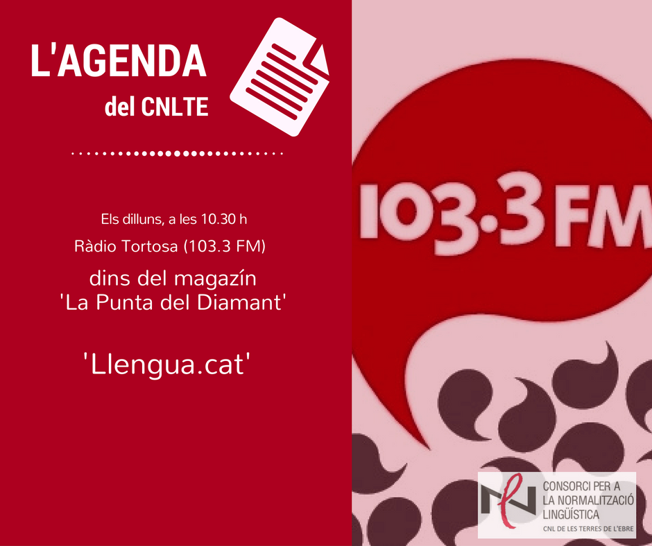 Els dilluns, 'Llengua.cat' a Ràdio Tortosa (103.3 FM)