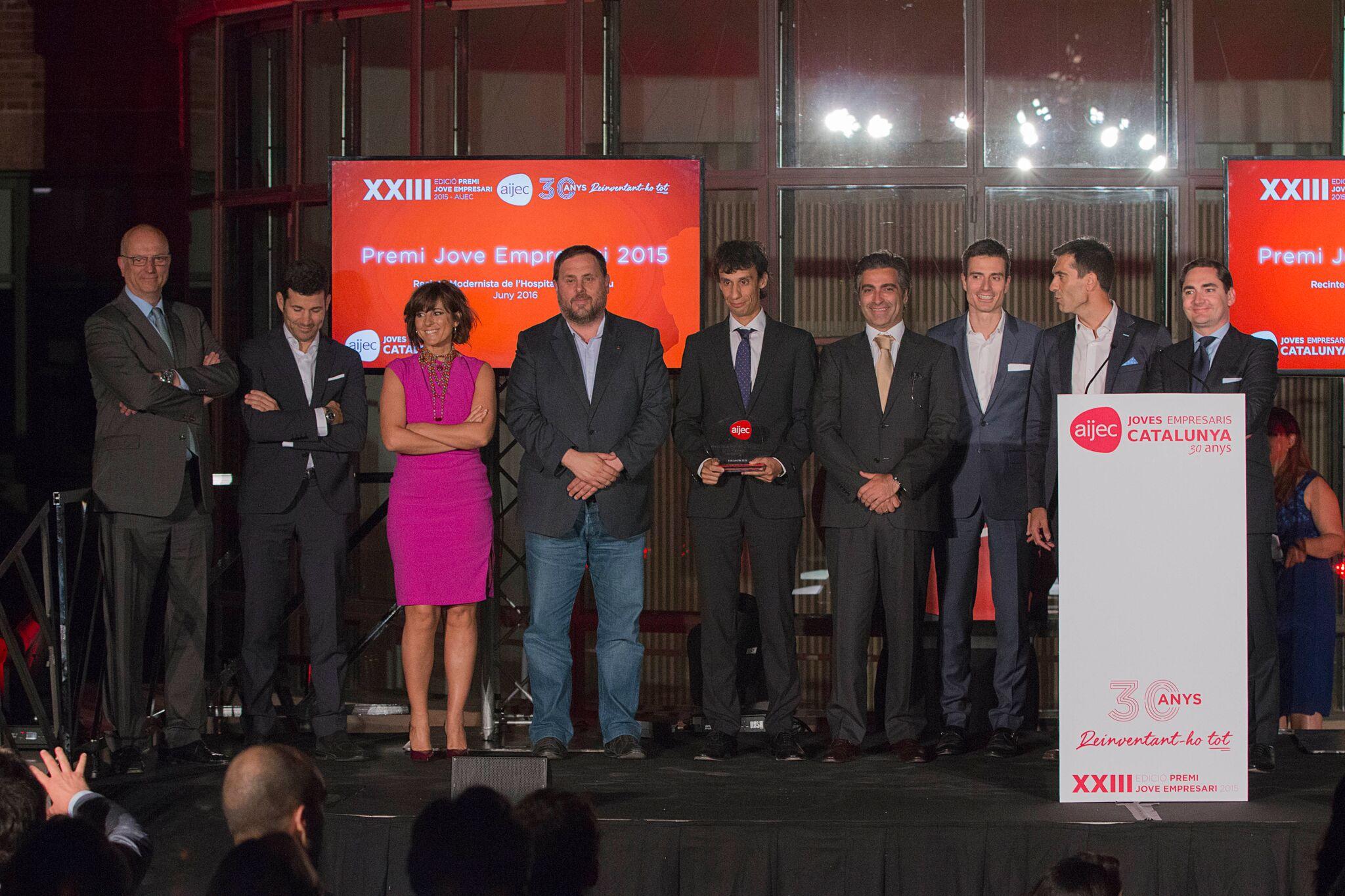 L'AIJEC lliura el Premi Jove Empresari 2015