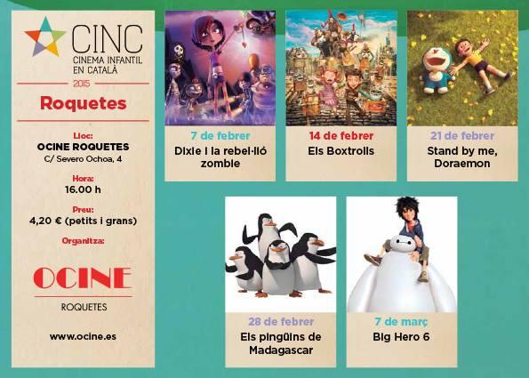 Nova edició del cicle Cinema Infantil en Català a les sales Ocine de Roquetes