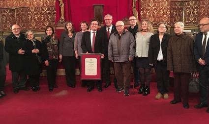 El VxL de Tarragona rep el Diploma al Mèrit Cultural de l'Ajuntament de la ciutat