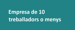 Empresa de 10 treballadors o menys