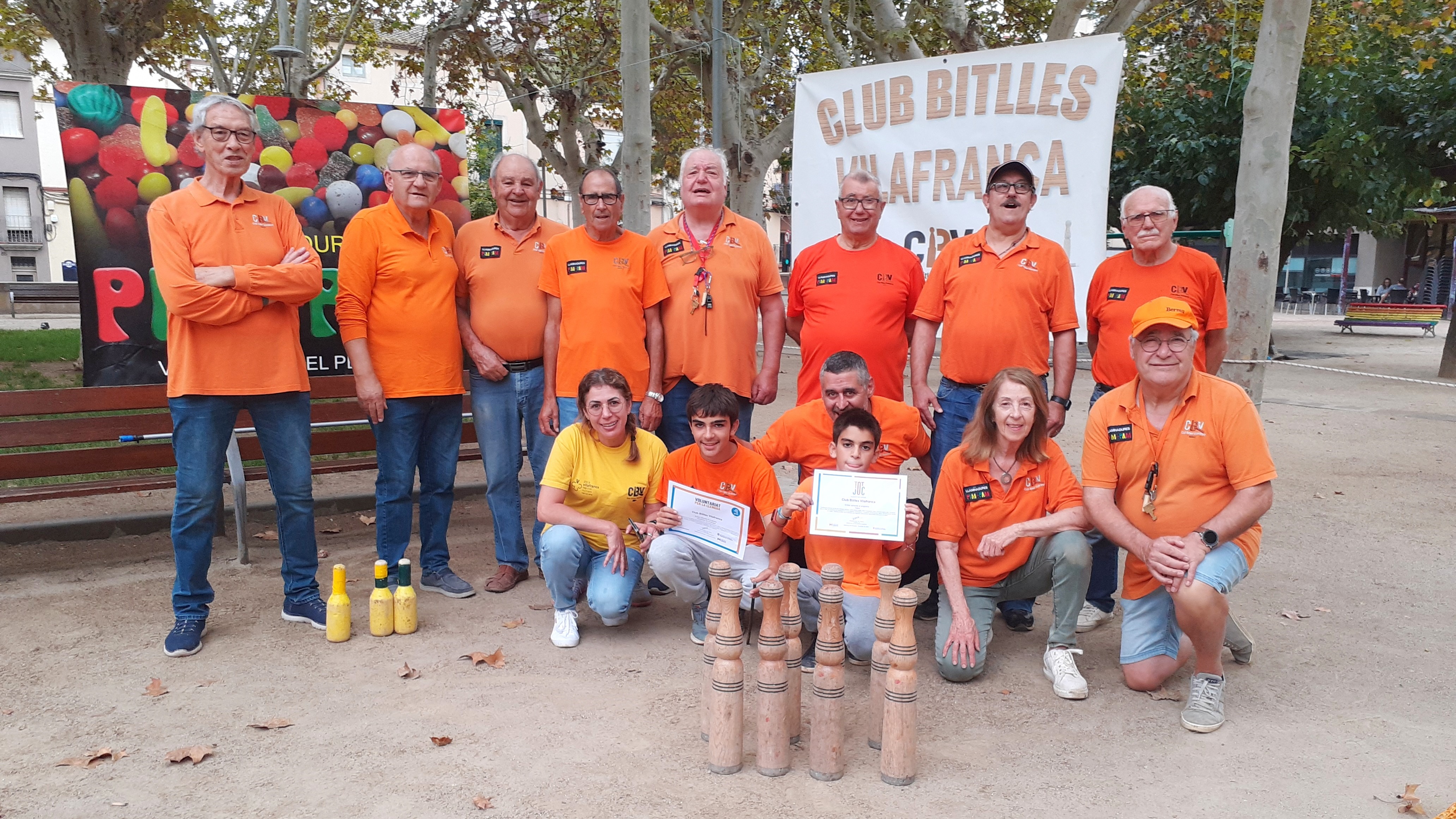 El Club Bitlles Vilafranca és una de les 70 entitats adherides al VxL al CNL.