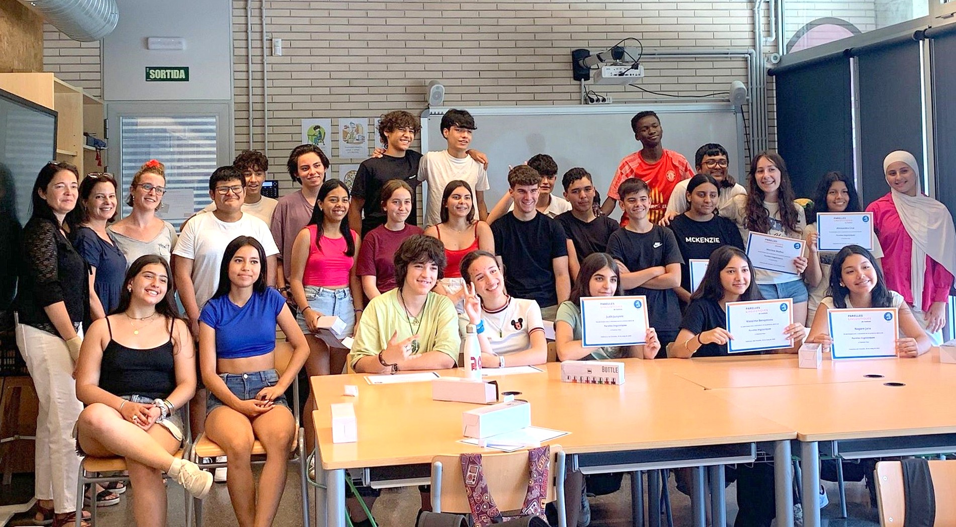 Parelles lingüístiques a l’Institut Intermunicipal del Penedès, a Sant Sadurní d’Anoia.