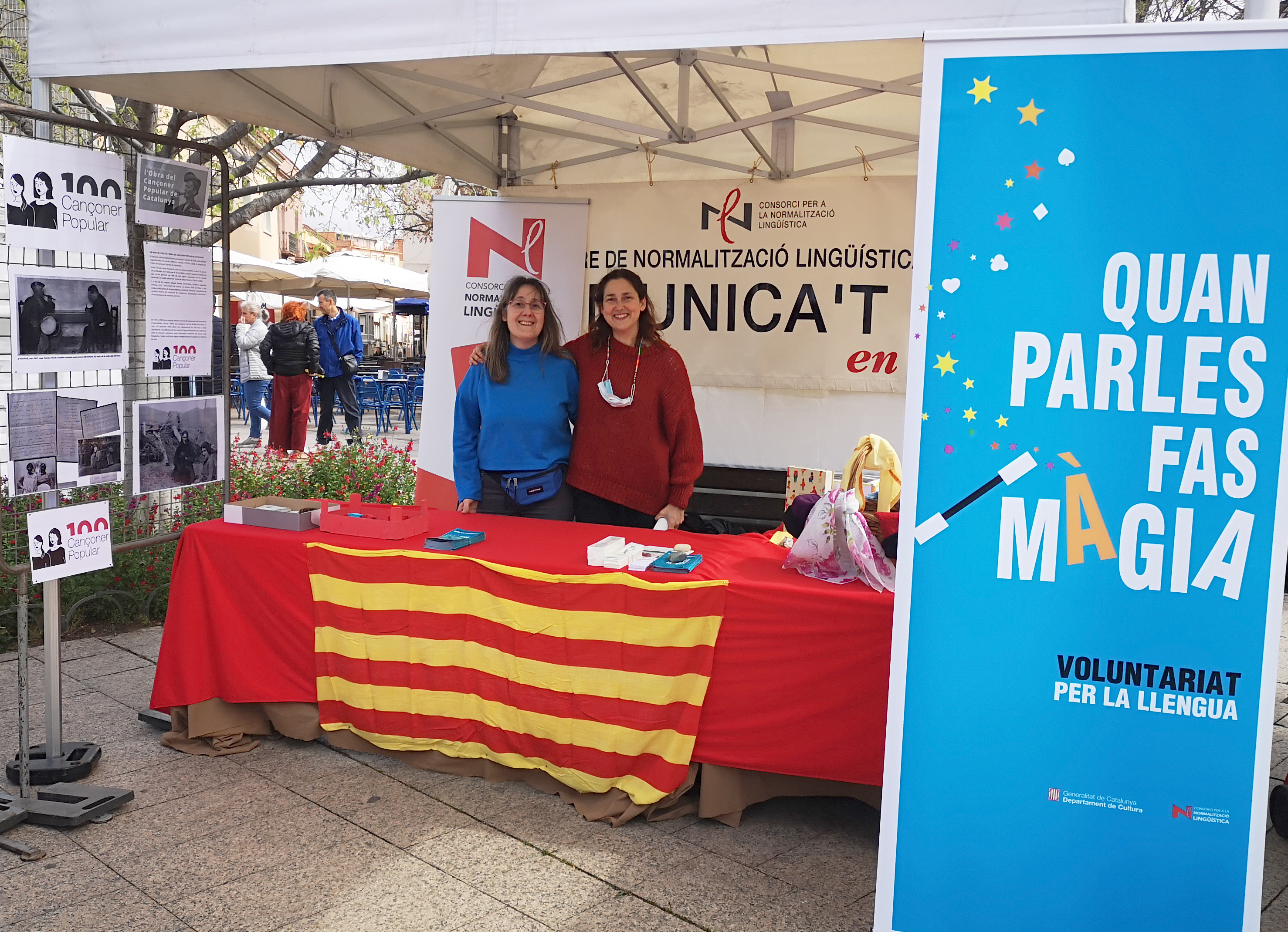 Estand del CNL L'Heura a la plaça de la Vila