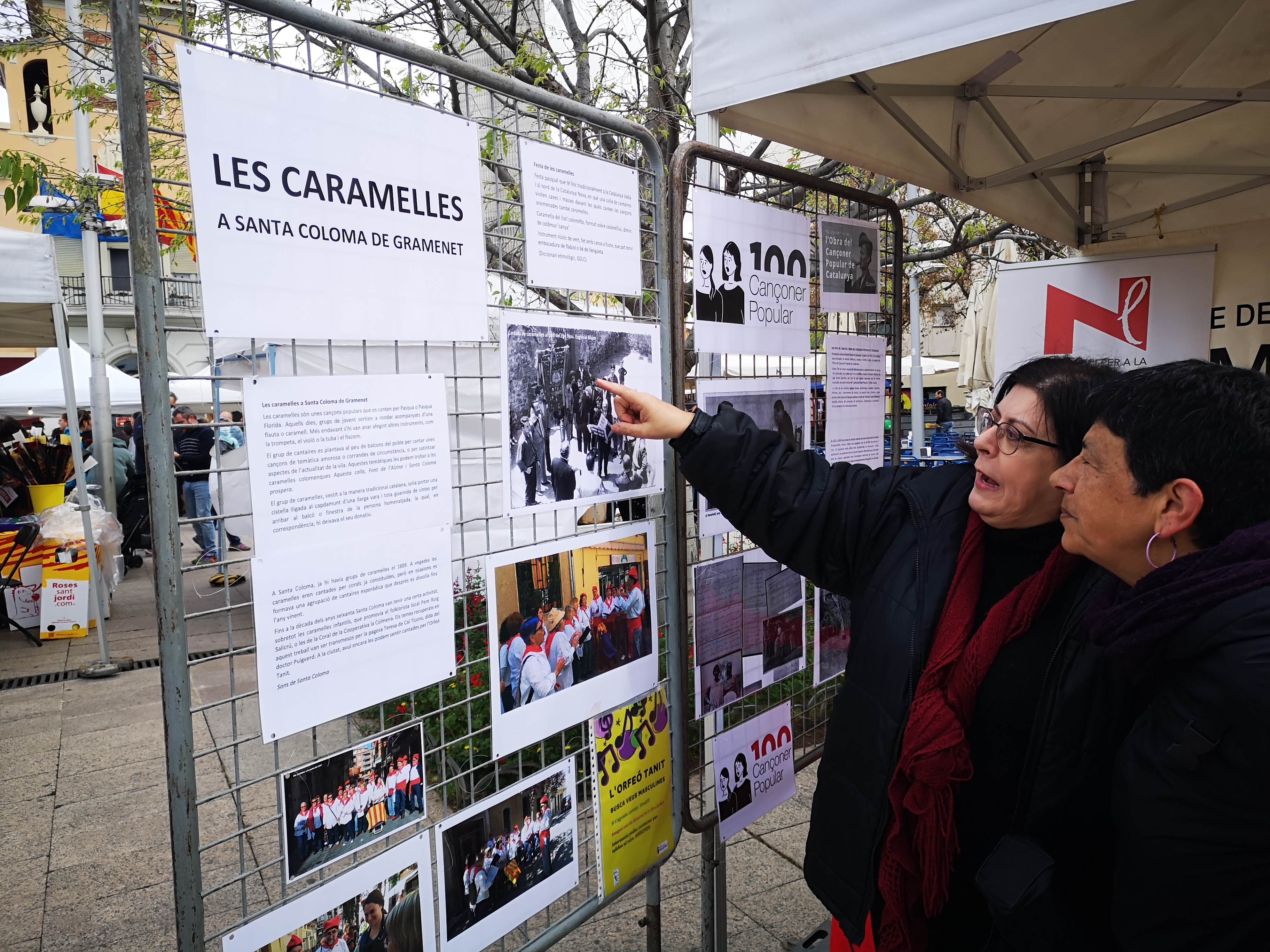 Expositor sobre les caramelles i L'Obra del Cançoner de Catalunya