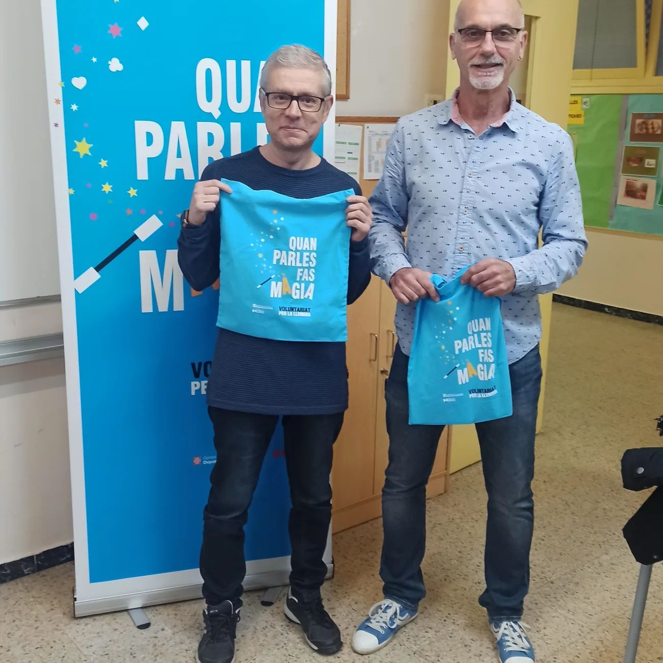 En Francesc i en Daniel, parella lingüística del CFA Bellavista